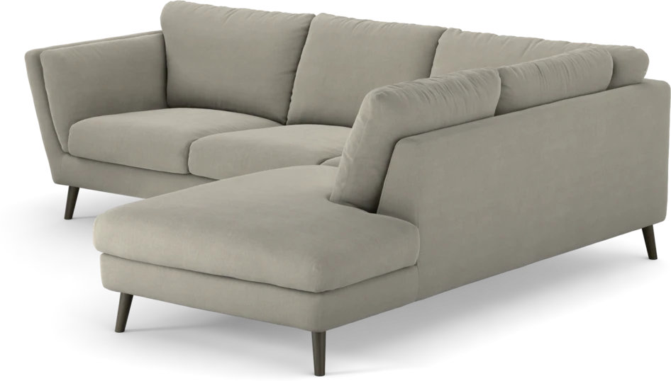 Madison - 2-sits soffa med divan höger - Grå