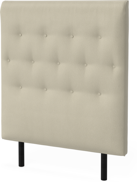 Roma Family pikerad låg - Sänggavel, 90-180 cm - Beige