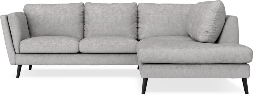 Madison - 2-sits soffa med divan höger - Grå