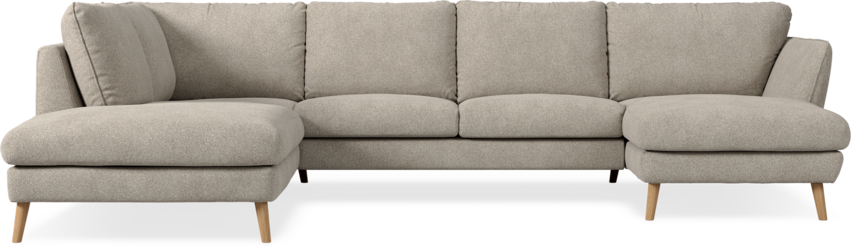 Madison Lux - 2-sits soffa med divan vänster och schäslong höger - Vit