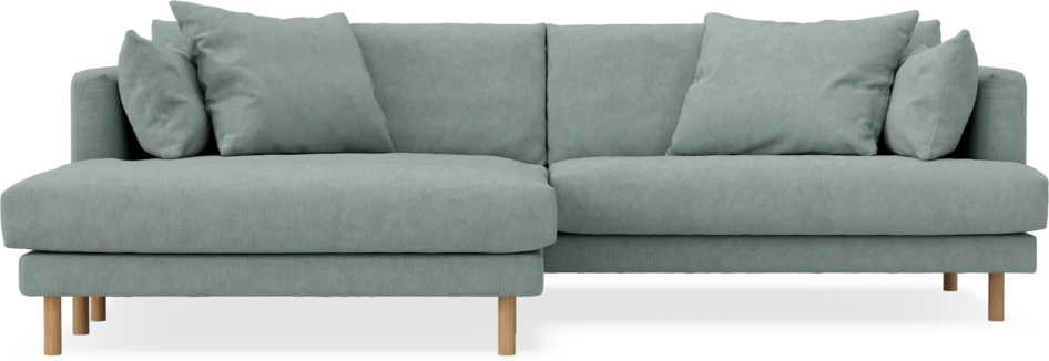 Harper - 4-sits med schäslong XL vänster - Grön