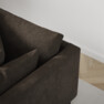 Harper - 3-sits soffa, hel dyna - Brun