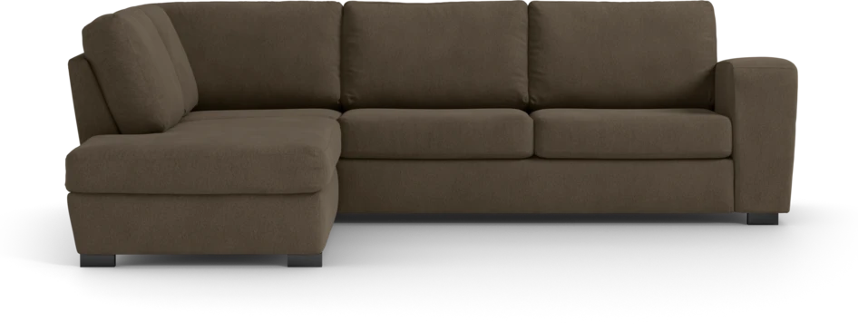 Friday - 2,5-sits soffa med divan vänster - Brun