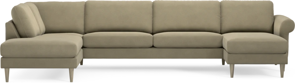 Bridge - 3-sits soffa med divan vänster och schäslong höger - Beige
