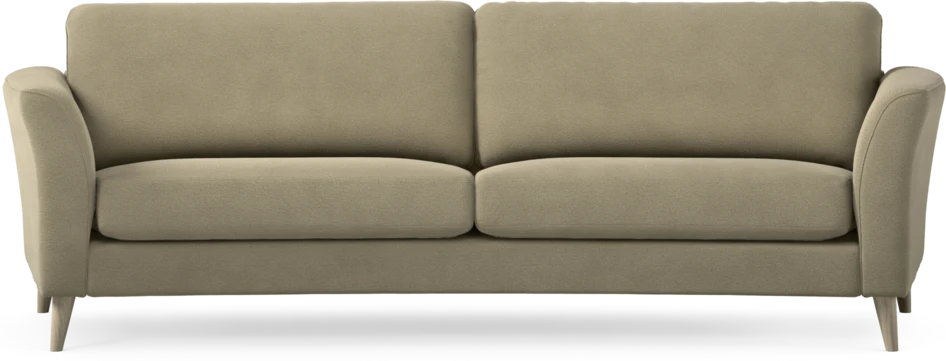 Bridge - 3-sits soffa svängd - Beige