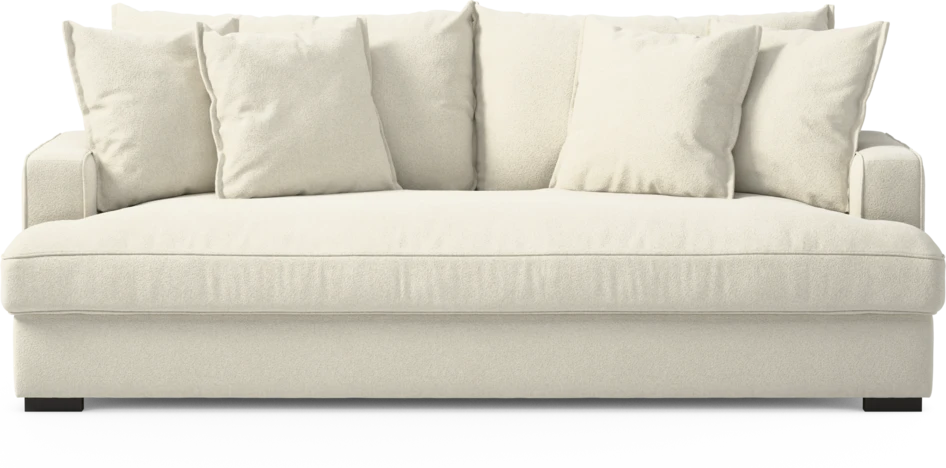 Mila - 3-sits soffa, hel dyna - Vit