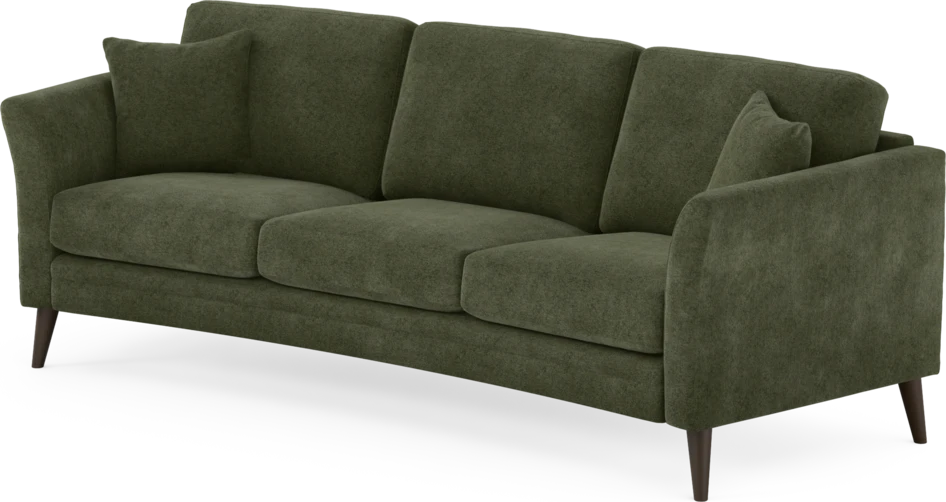 Eden - 3-sits soffa svängd - Grön