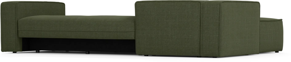 Ide - Bäddsoffa 3-sits med schäslong vänster - Grön