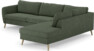 County - 2,5-sits soffa med divan höger - Grön