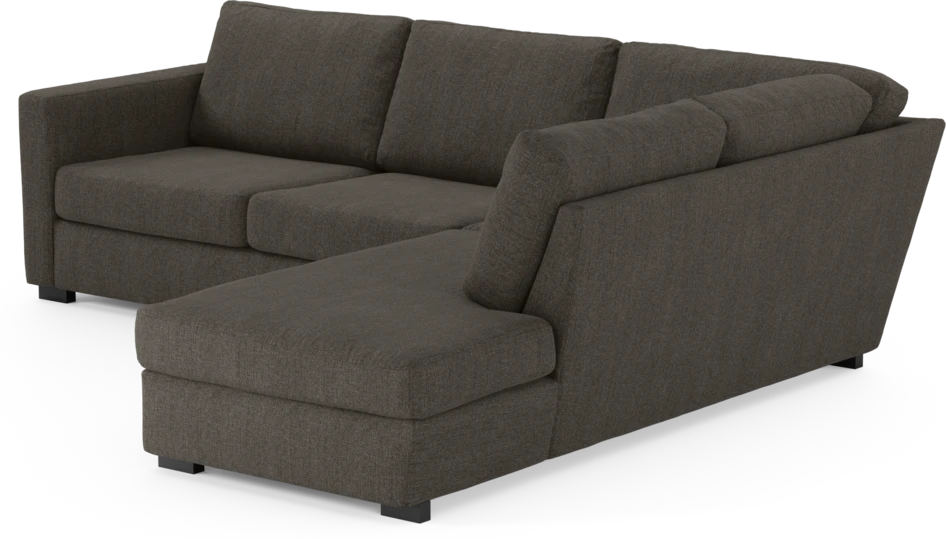 Friday - 2,5-sits soffa med divan höger - Brun