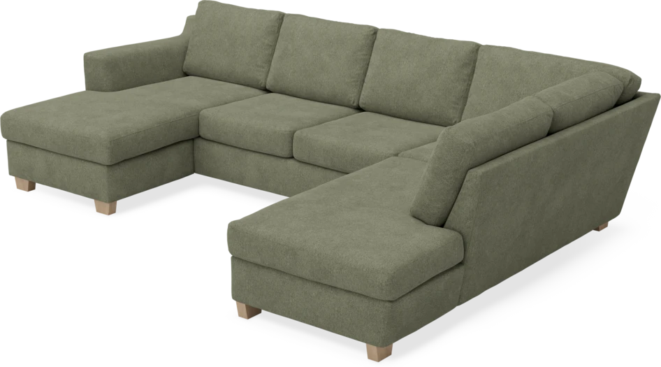 Friday - 3-sits soffa med schäslong vänster och divan höger - Vit
