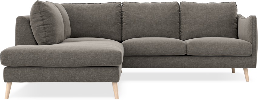 Madison - 2-sits soffa med divan vänster - Grå