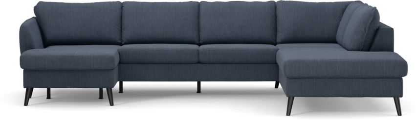 County - 3-sits soffa med schäslong vänster och divan höger - Blå