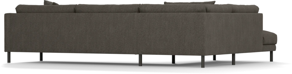 Harper - 3-sits soffa med divan vänster - Brun
