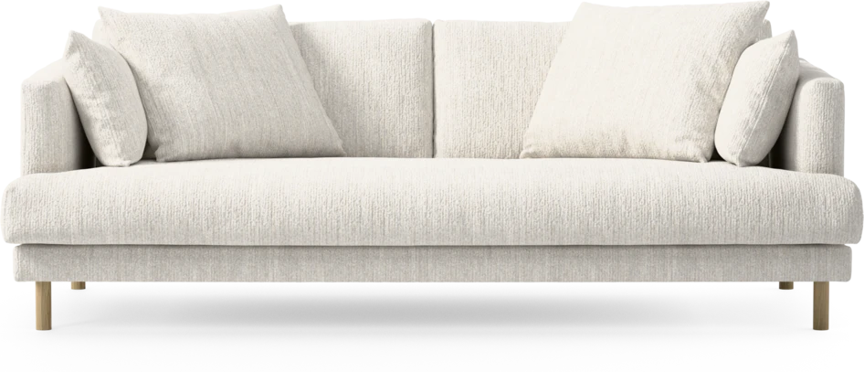 Harper - 3-sits soffa, hel dyna - Vit