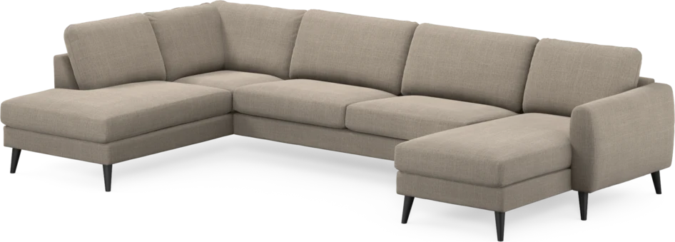 Bridge - 3-sits soffa med divan vänster och schäslong höger - Beige