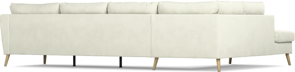 County - 3-sits soffa med divan vänster - Vit