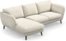 Madison Lux - 2-sits soffa med schäslong vänster - Vit