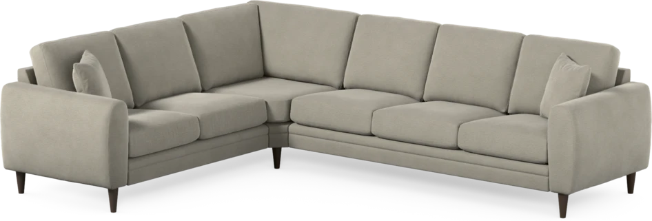 Eden - Hörnsoffa, 2+3-sits - Brun