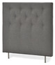 Pisa Grand pikerad - Sänggavel, B 90-140 cm - Svart