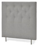 Pisa Grand pikerad - Sänggavel, B 90-140 cm - Grå