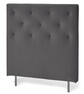 Pisa Grand pikerad - Sänggavel, B 90-140 cm - Svart