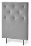 Pisa Grand pikerad - Sänggavel, B 90-140 cm - Grå