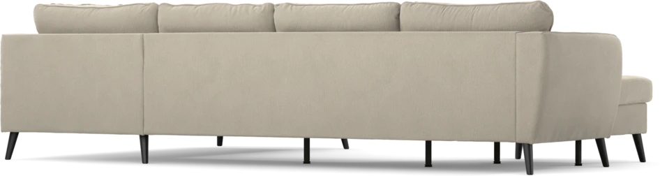 County - 3-sits soffa med schäslong vänster och divan höger - Grå