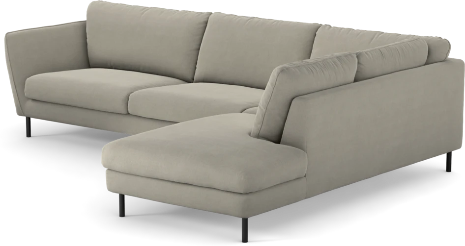 Madison Lux - 3-sits soffa med divan höger - Grå