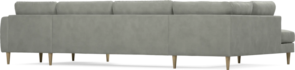 Bridge - 3-sits soffa med divan vänster och schäslong höger - Grå