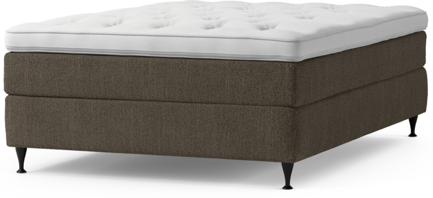 Delux Sense - Kontinentalsäng, enkelsäng 140 cm med bäddmadrass och sängben