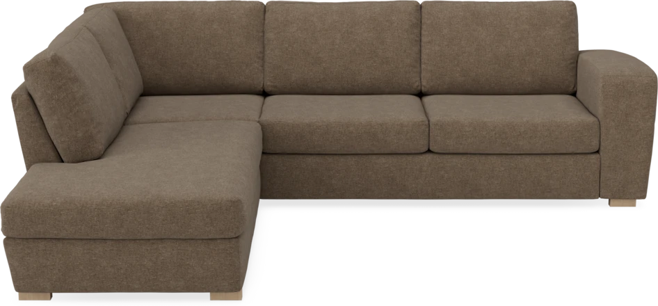 Friday - 2,5-sits soffa med divan vänster - Brun