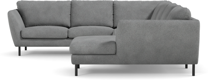 Madison Lux - Hörnsoffa med schäslong höger - Vit