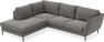 Madison - 2-sits soffa med divan vänster - Grå