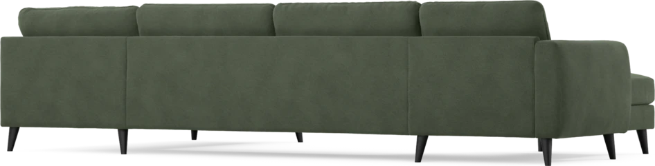 Bridge - 3-sits soffa med schäslong vänster och divan höger - Grön