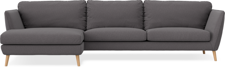 Madison - 3-sits soffa med schäslong vänster - Grå