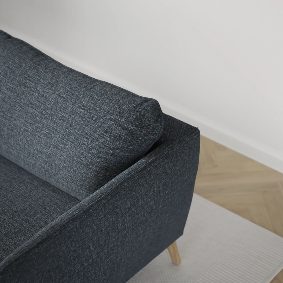County - 3-sits soffa - Blå