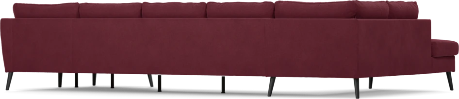 County - 4-sits soffa med divan vänster och schäslong höger - Röd