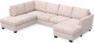 Friday - 3-sits soffa med divan vänster och schäslong höger - Rosa