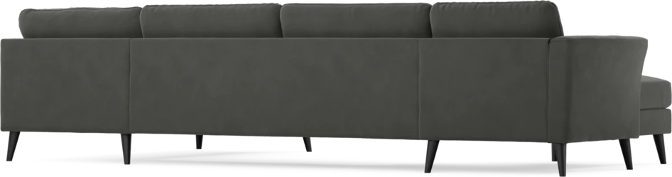 Bridge - 3-sits soffa med schäslong vänster och divan höger - Grå