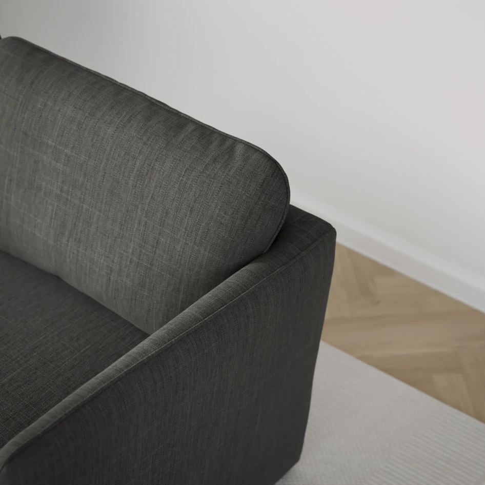 Öland - Bäddsoffa med divan vänster och schäslong höger - Grå