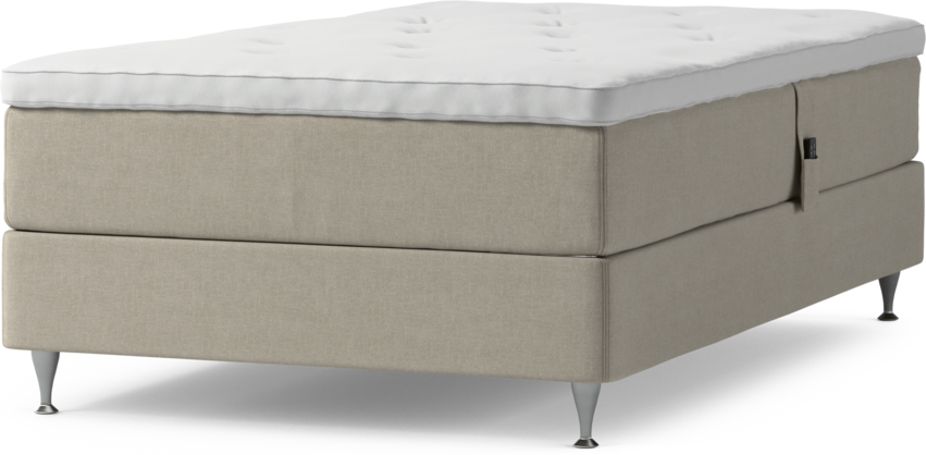 Delux Dream - Ställbar säng, enkelsäng med bäddmadrass och sängben