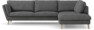 Madison Lux - 3-sits soffa med divan höger - Vit