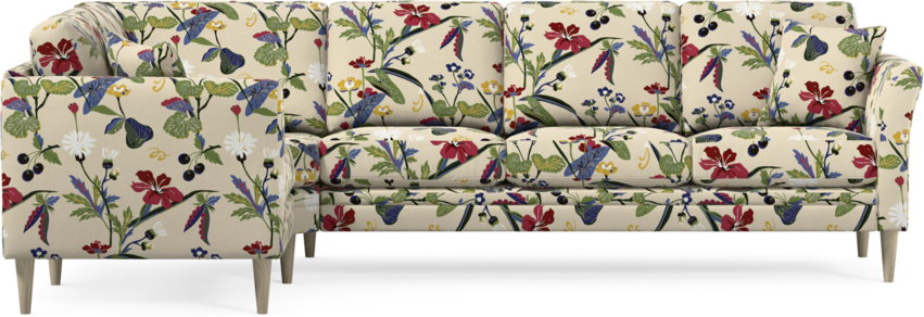 Eden - Hörnsoffa, 1+3-sits - Flerfärgad