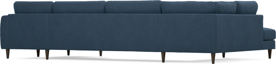 Bridge - 3-sits soffa med divan vänster och schäslong höger - Blå