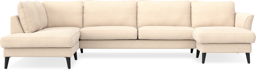 Bridge - 3-sits soffa med divan vänster och schäslong höger - Beige