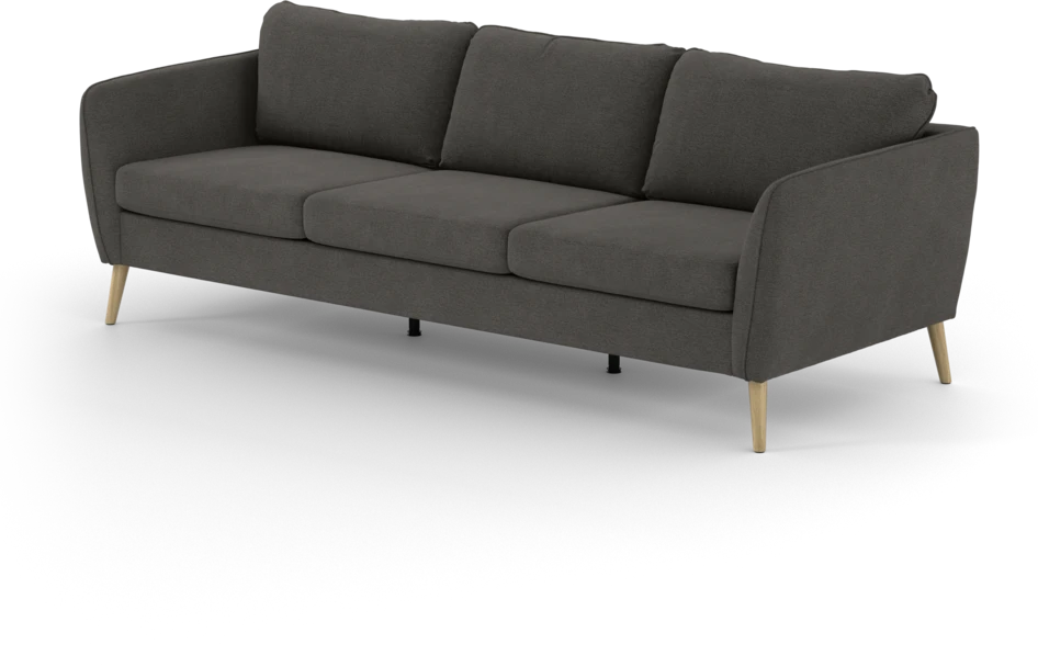 County - 3-sits soffa - Brun