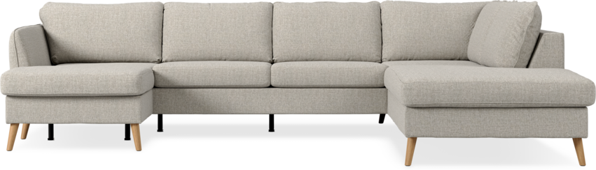 County - 3-sits soffa med schäslong vänster och divan höger - Beige