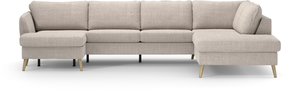 County - 3-sits soffa med schäslong vänster och divan höger - Beige