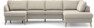 County - 3-sits soffa med schäslong vänster och divan höger - Beige